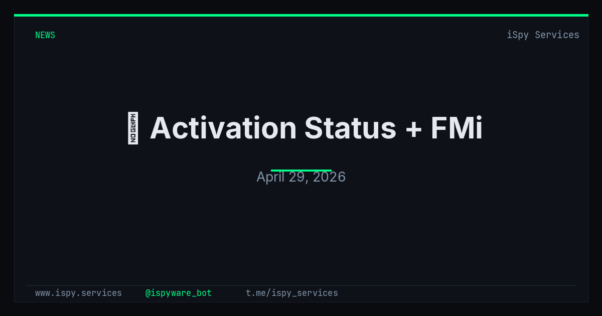 ️ Activation Status + FMi - iSpy Bot